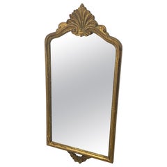 Gilt Mirror, in Wood, Old Patina, France, 19th Century