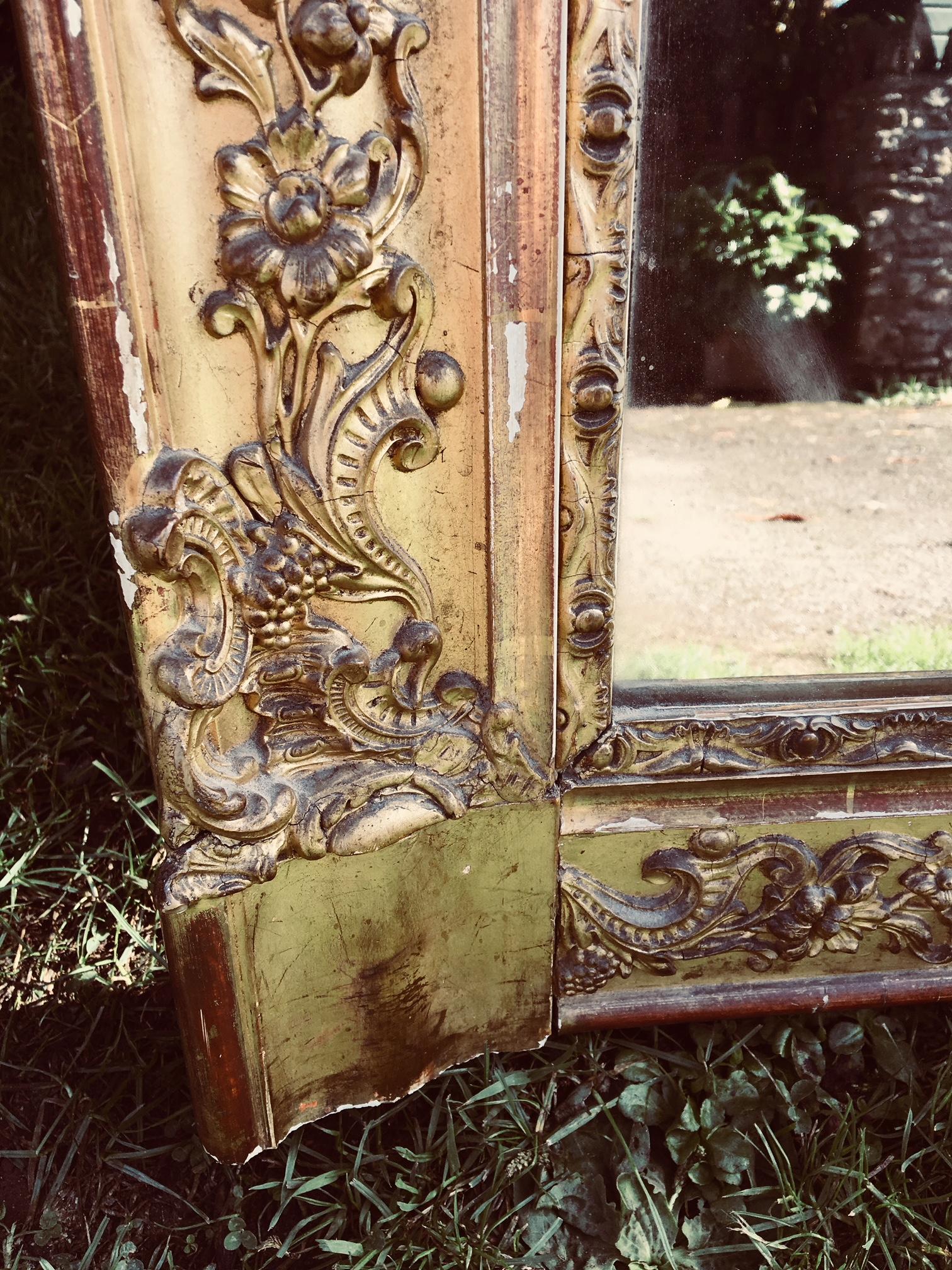 Charles II Gilt Mirror / Overmantel, circa 1890
