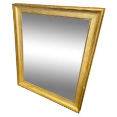 Gilt mirror with gold leaf, 19th century