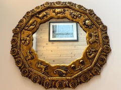 Gilt Mirror with Zodiac Motif