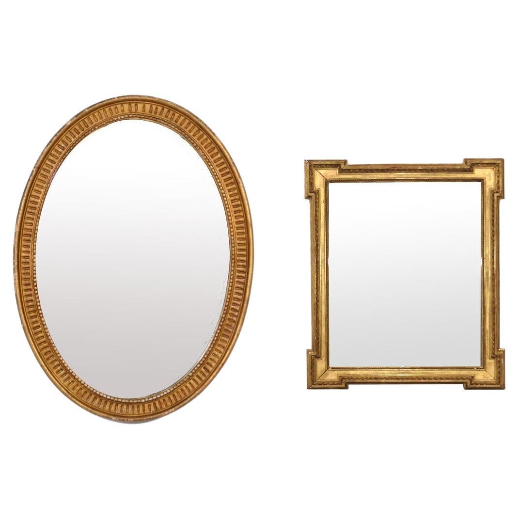 Miroirs Gilt de l
hôtel Carlyle NYC - Deux disponibles