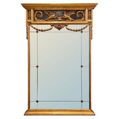 Specchio dorato neoclassico La Barge