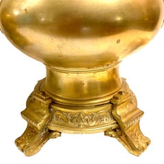 Pair of Antique French Gilt Lamps