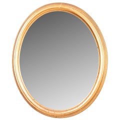 Gilt Oval Mirror