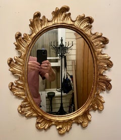 Gilt Oval Starburst Mirror