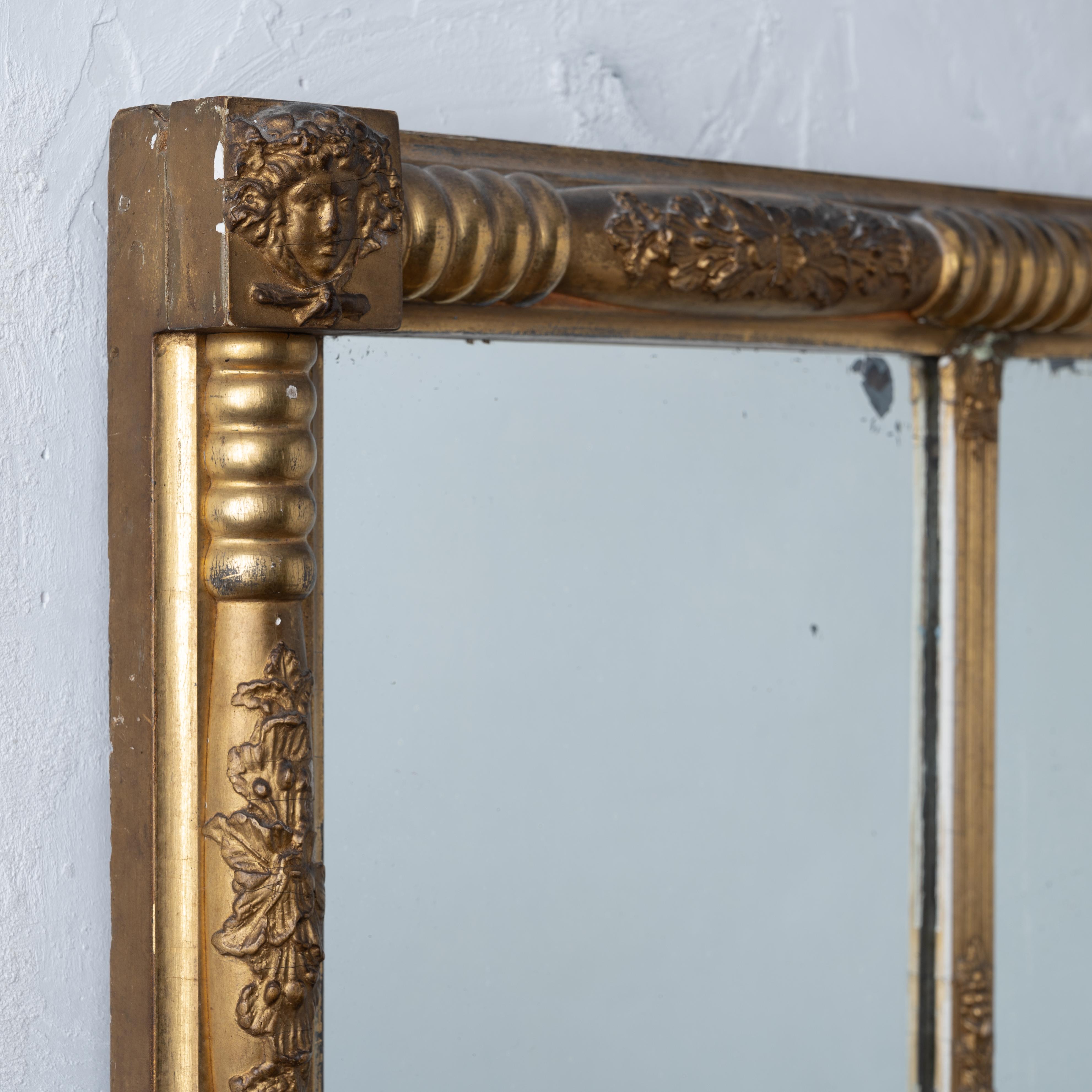 Vergoldeter Overmantel-Spiegel, 19. Jahrhundert im Angebot 6