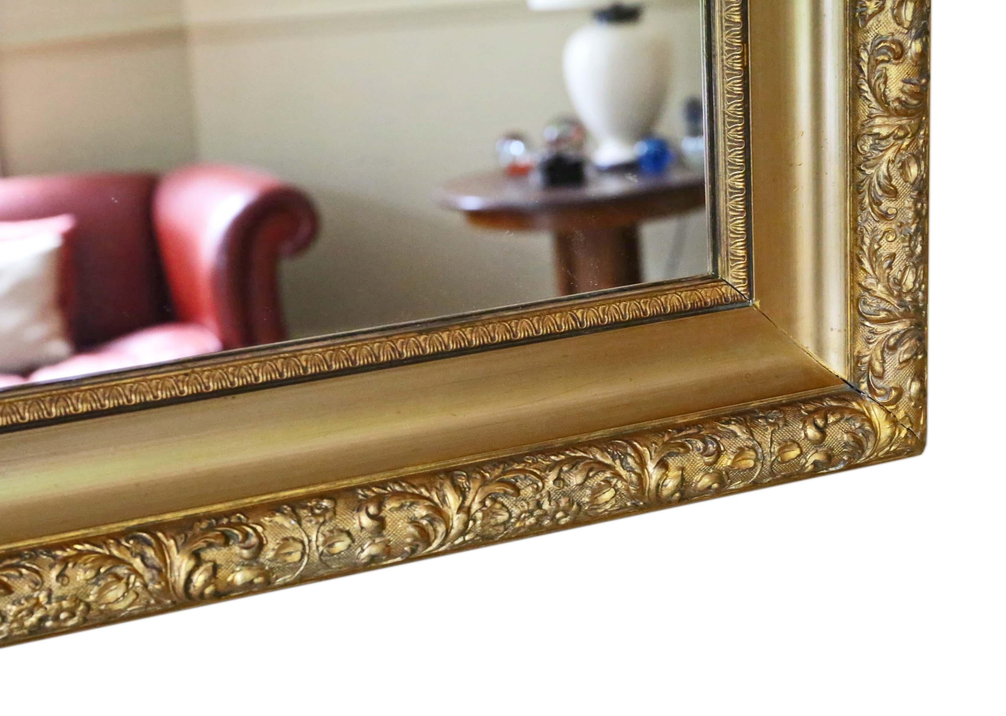 Early 20th Century Gilt Overmantle or Wall Mirror