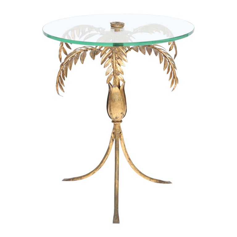 Gilt Palm Tree Coffee Table by Hans Kögl at 1stdibs