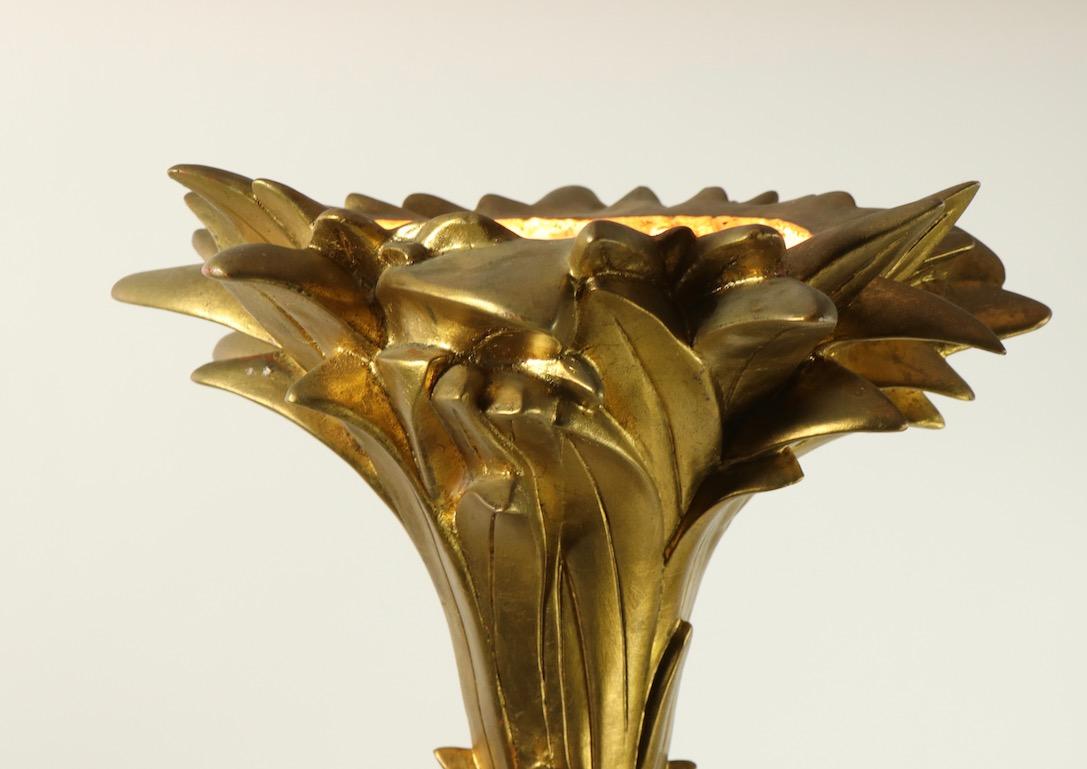 Gilt Palm Tree Torchiere Attributed to Serge Roche 6