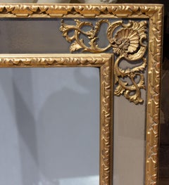 Gilt Paneled Mirror Midcentury