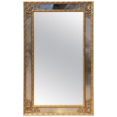 Gilt Paneled Mirror Midcentury