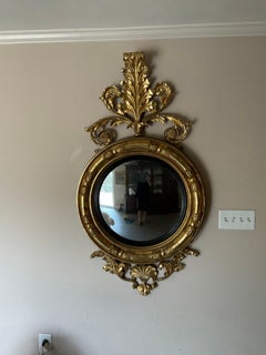 Gilt regency convex mirror