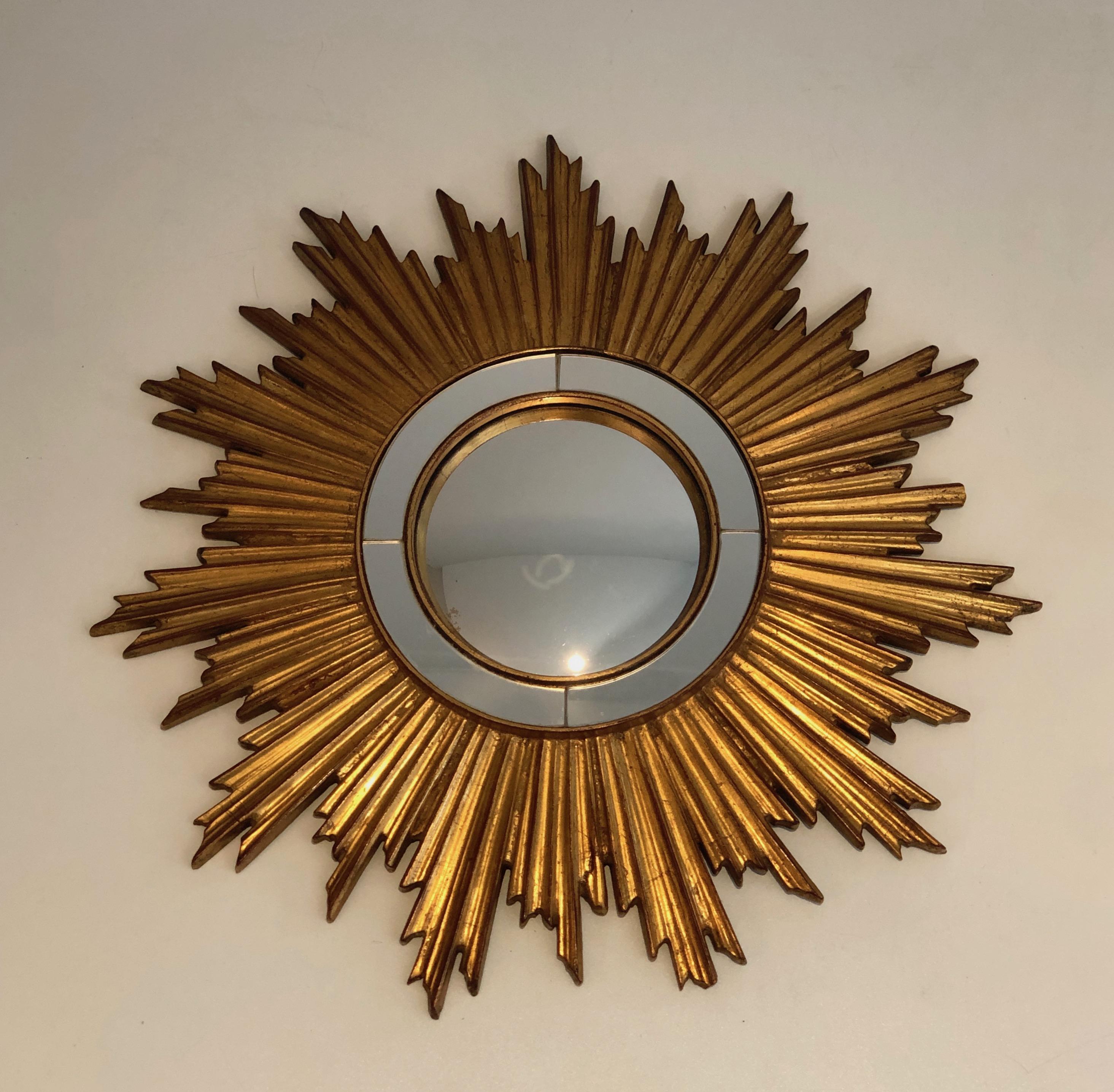 Gilt Resin Sunburst Mirror For Sale 5