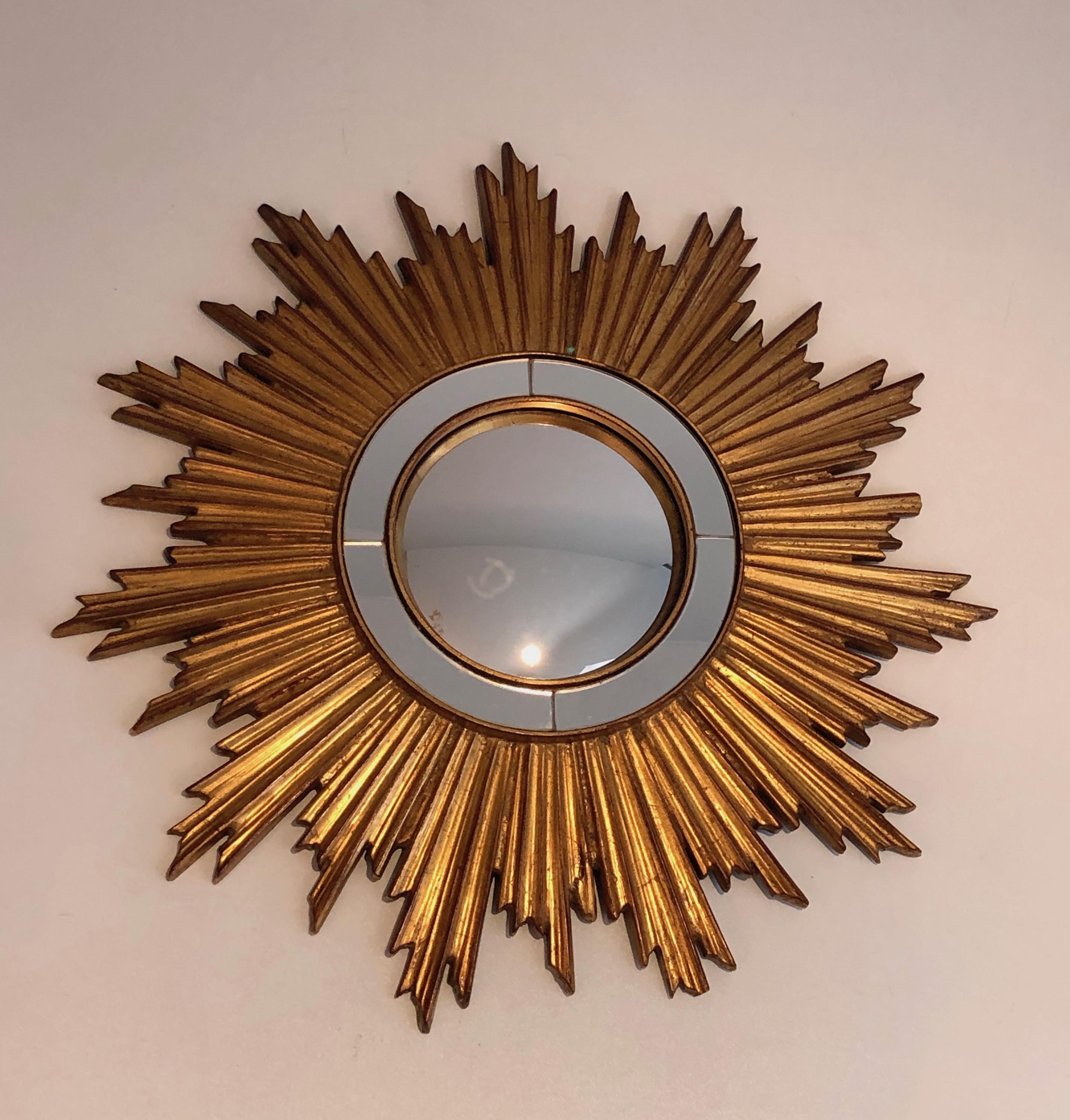 Gilt Resin Sunburst Mirror For Sale 6