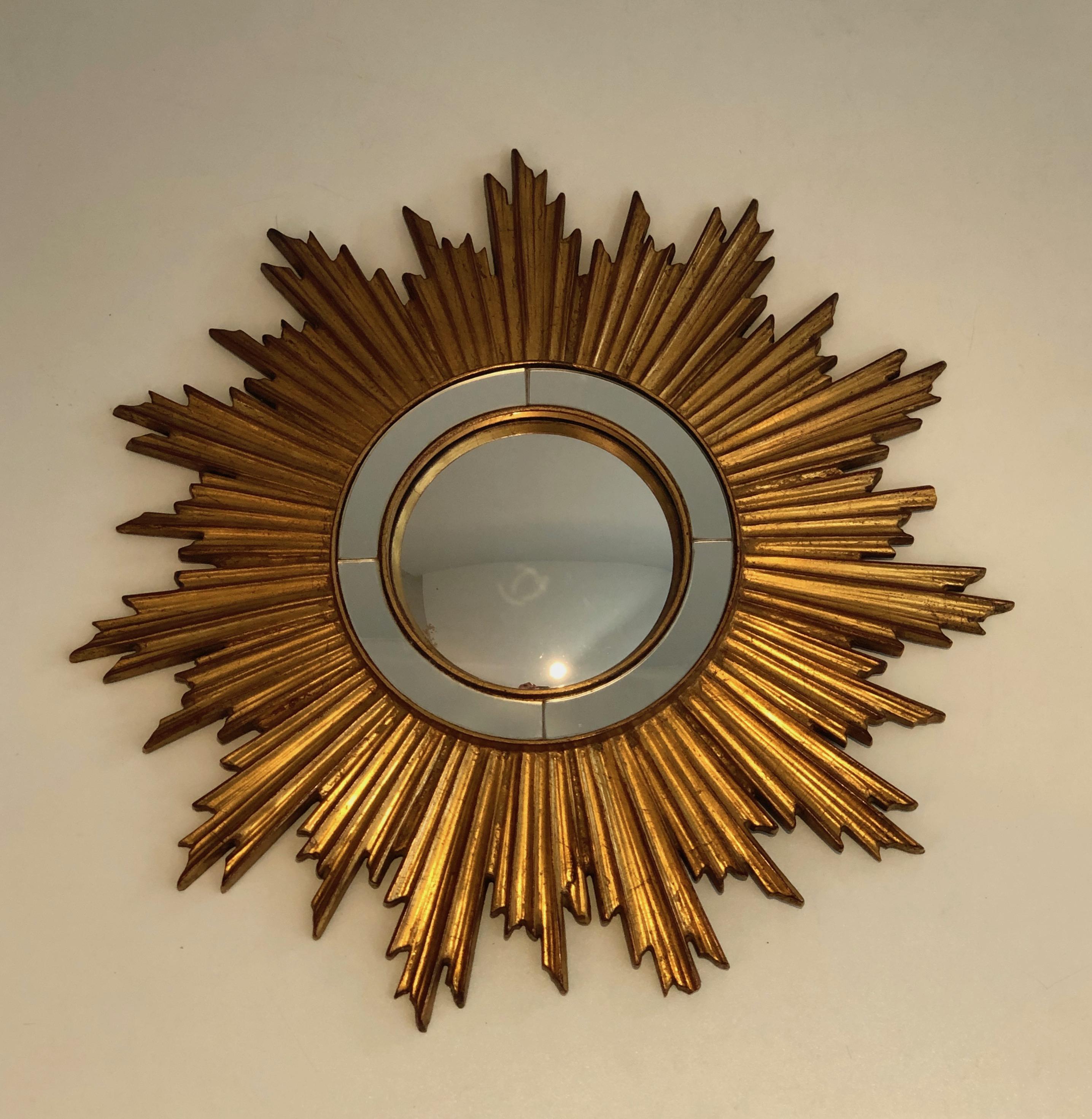 Gilt Resin Sunburst Mirror For Sale 9