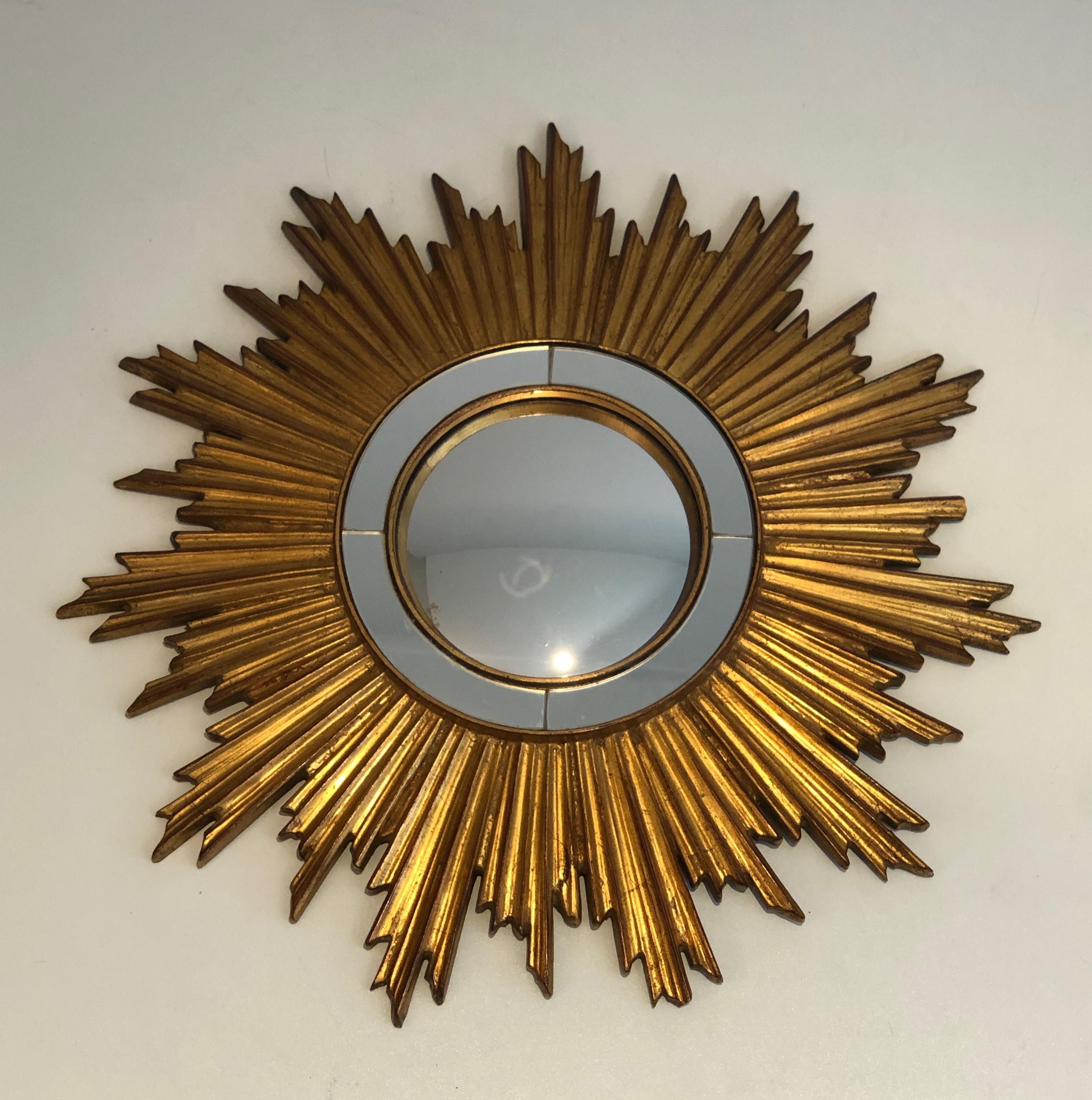 Gilt Resin Sunburst Mirror For Sale 12
