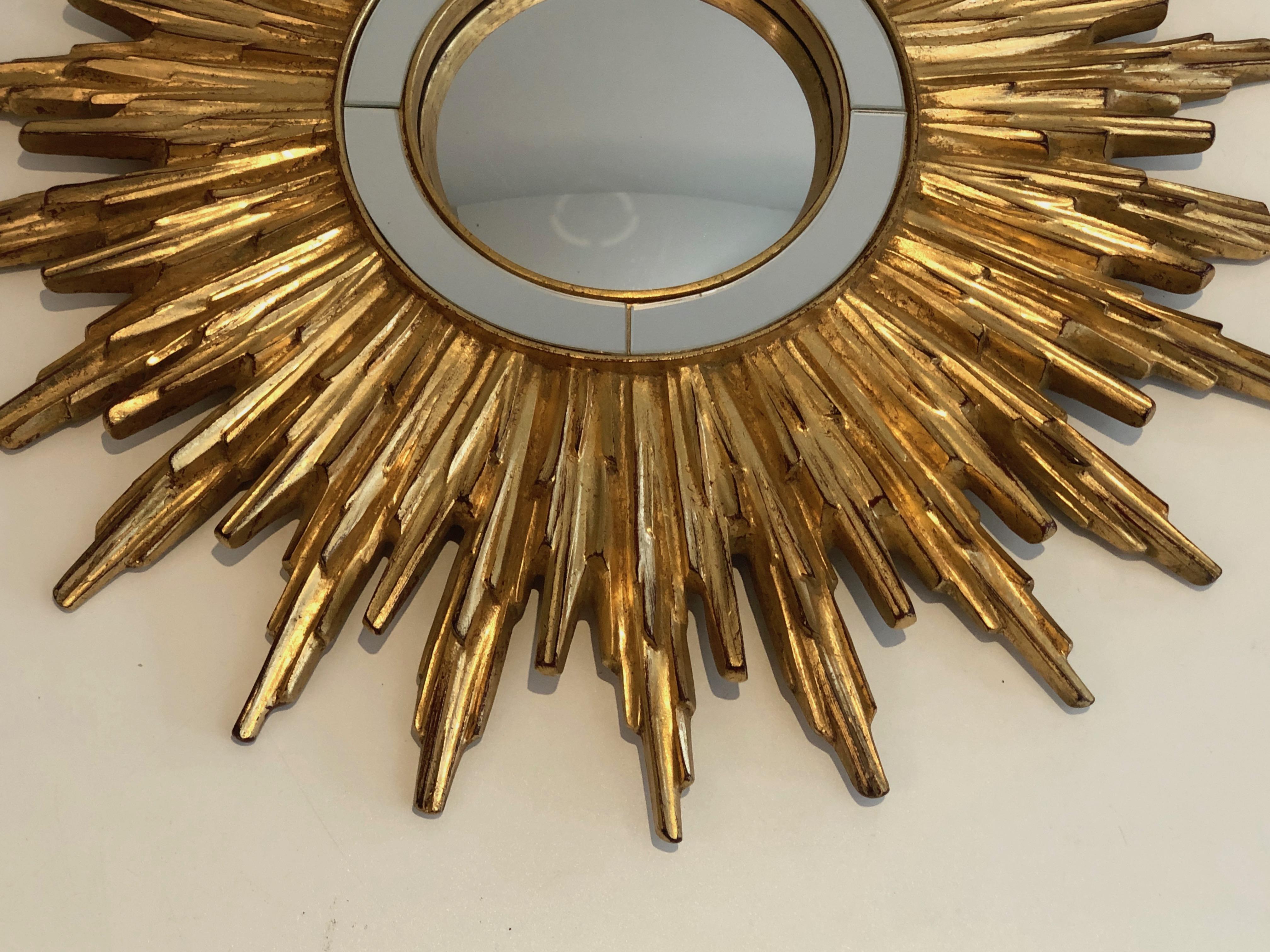 Gilt Resin Sunburst Mirror, French, Circa 1970 6