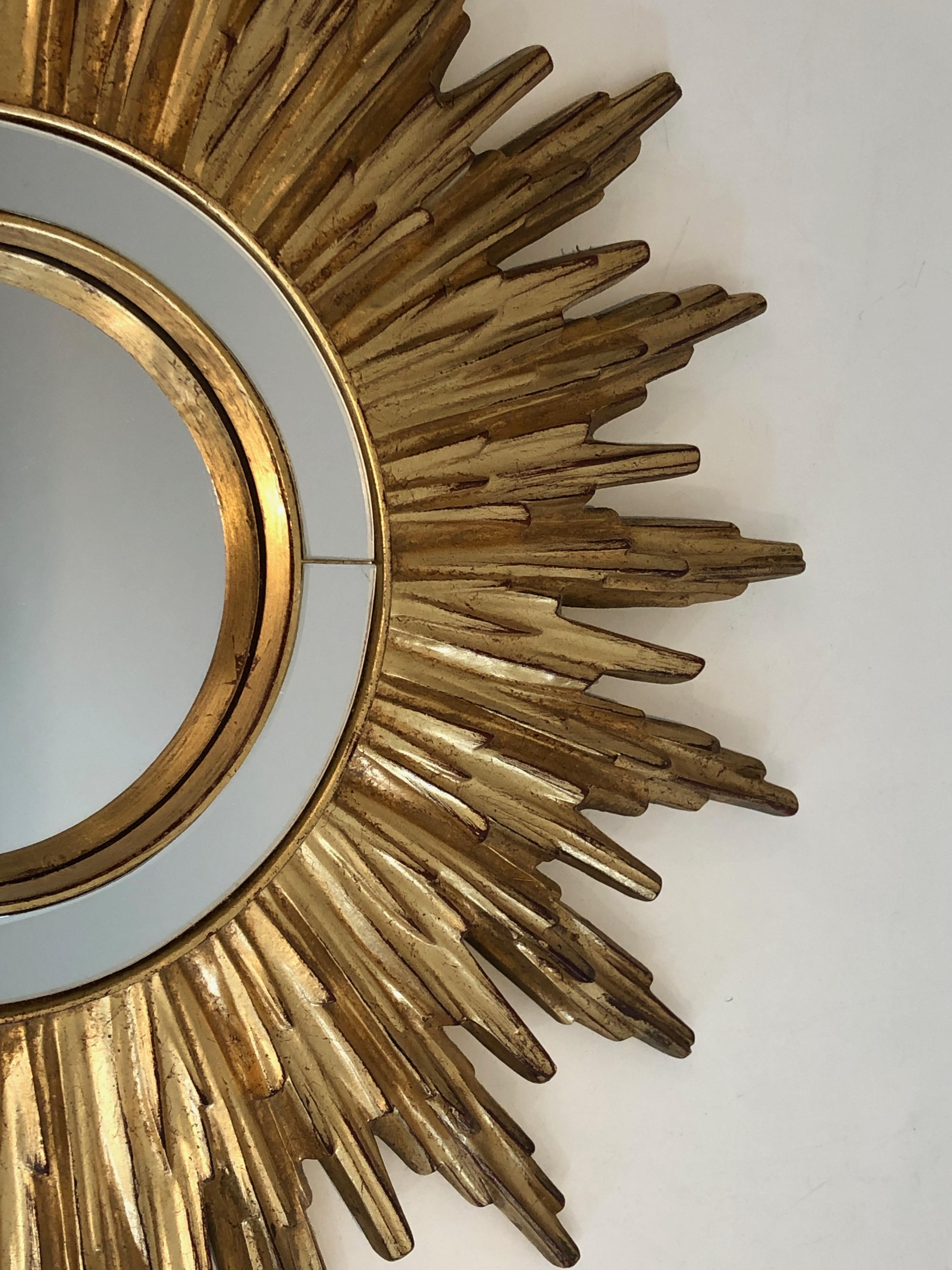 Gilt Resin Sunburst Mirror, French, Circa 1970 10
