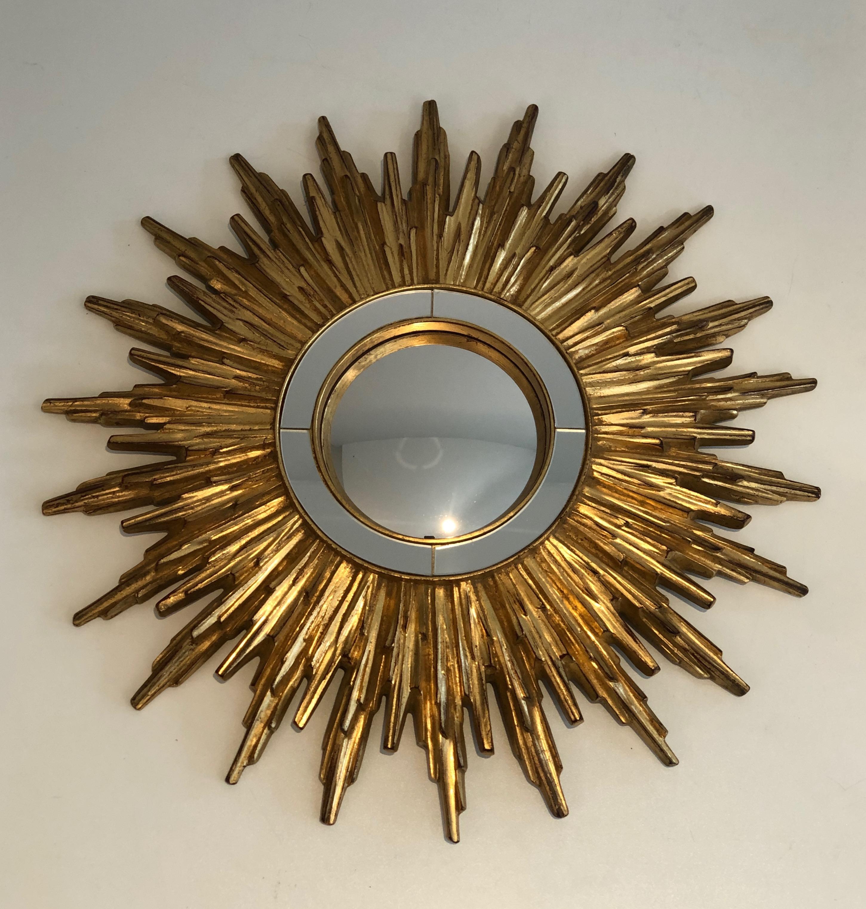 Gilt Resin Sunburst Mirror, French, Circa 1970 11