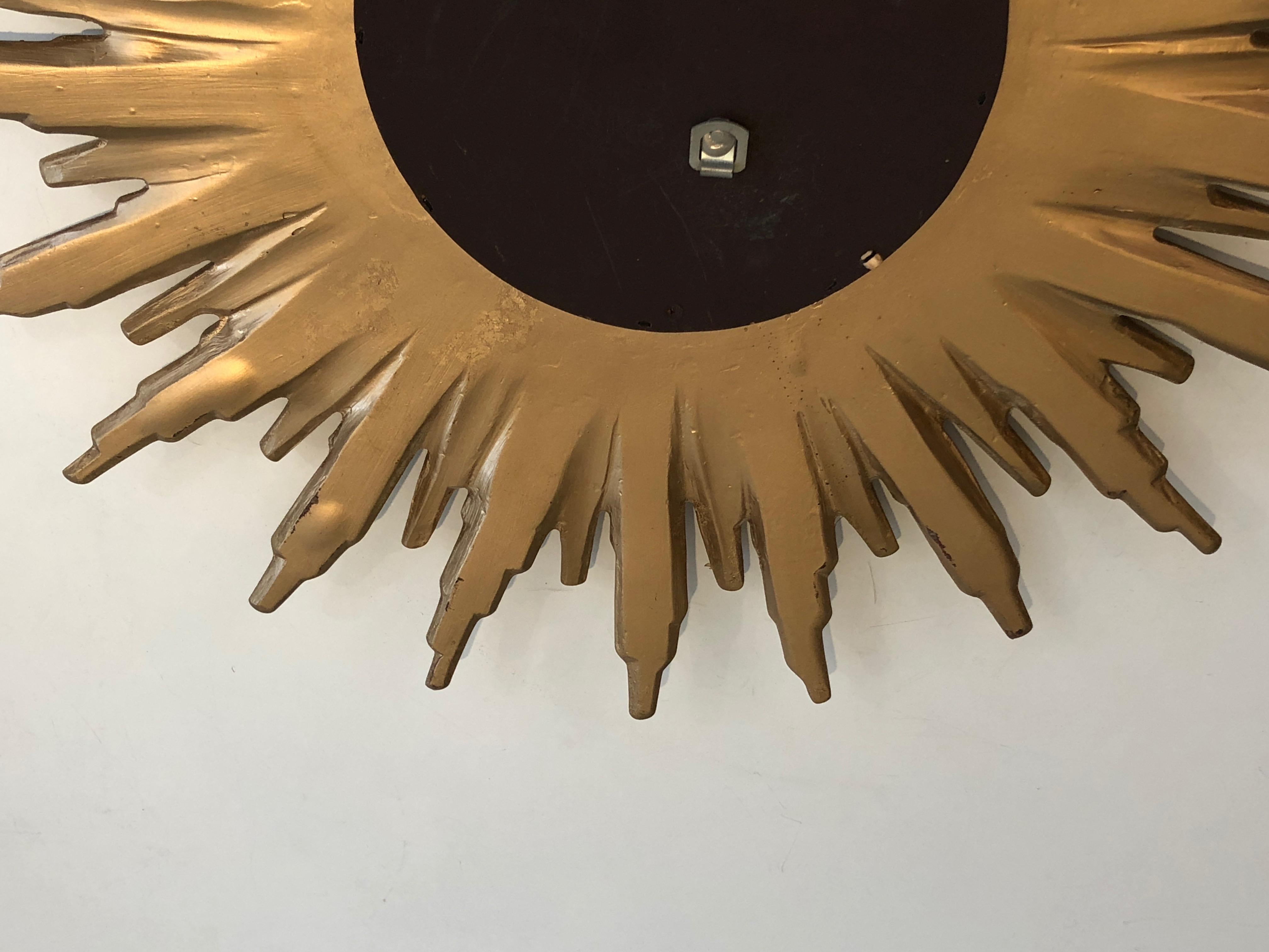Gilt Resin Sunburst Mirror, French, Circa 1970 12