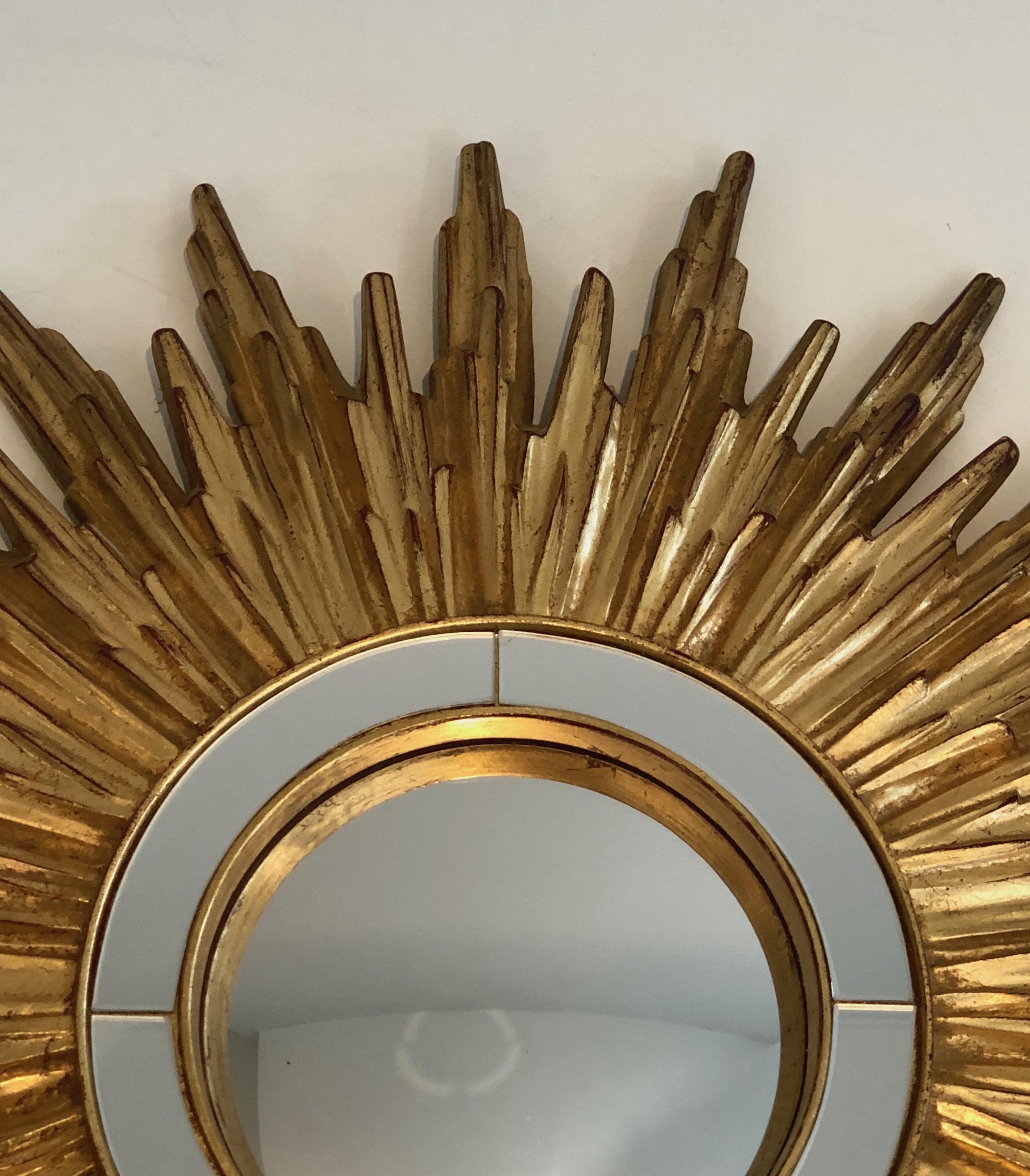 Gilt Resin Sunburst Mirror, French, Circa 1970 1