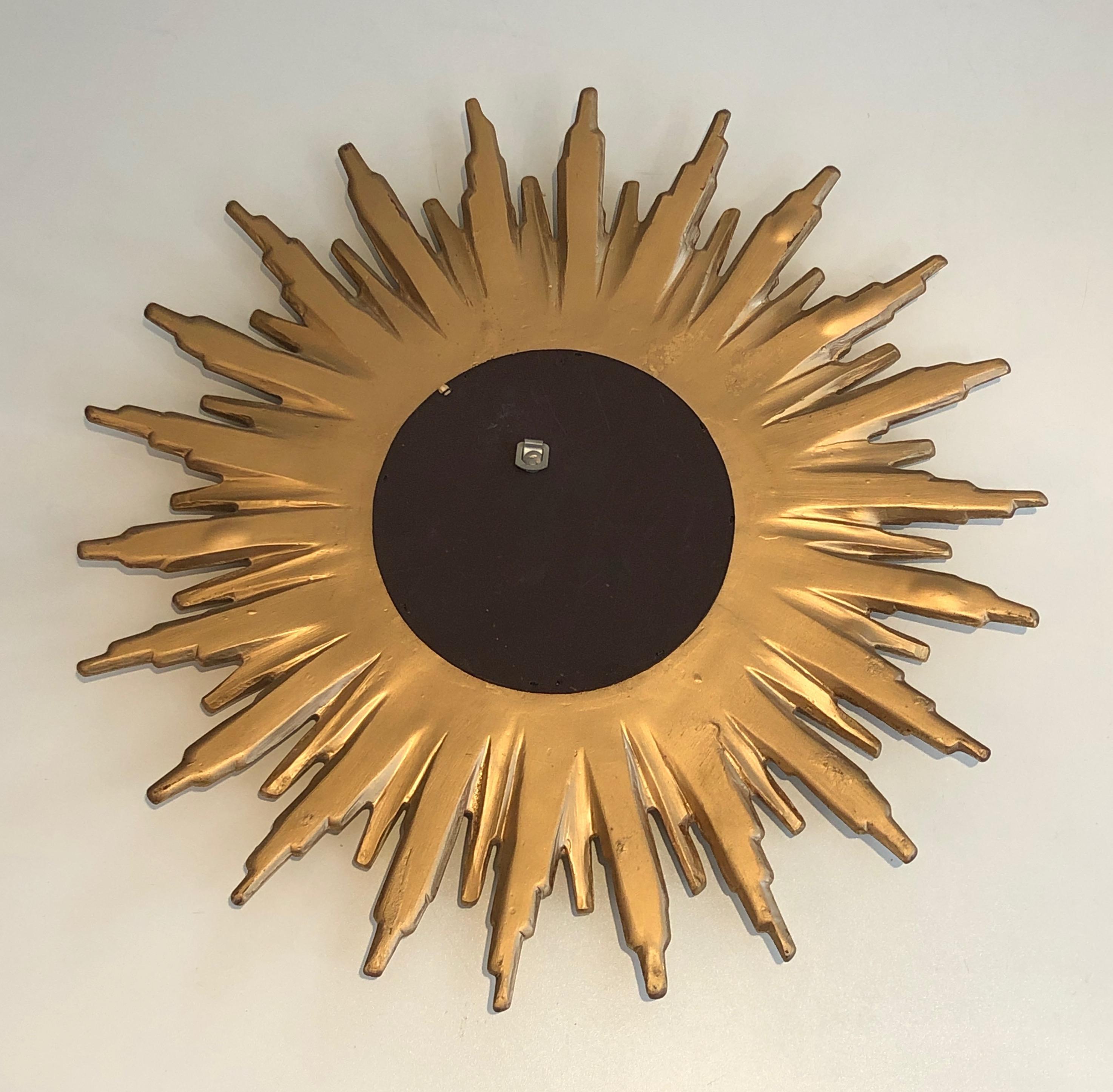 Gilt Resin Sunburst Mirror, French, Circa 1970 3