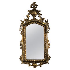 Gilt Rococo-Style Mirror, Mid-20th Century Museum Cast