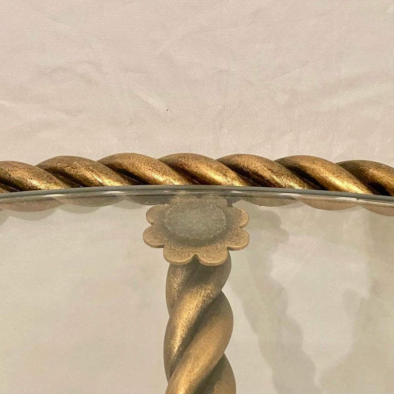 Gilt Rope Twist Table, c.1950 For Sale at 1stDibs