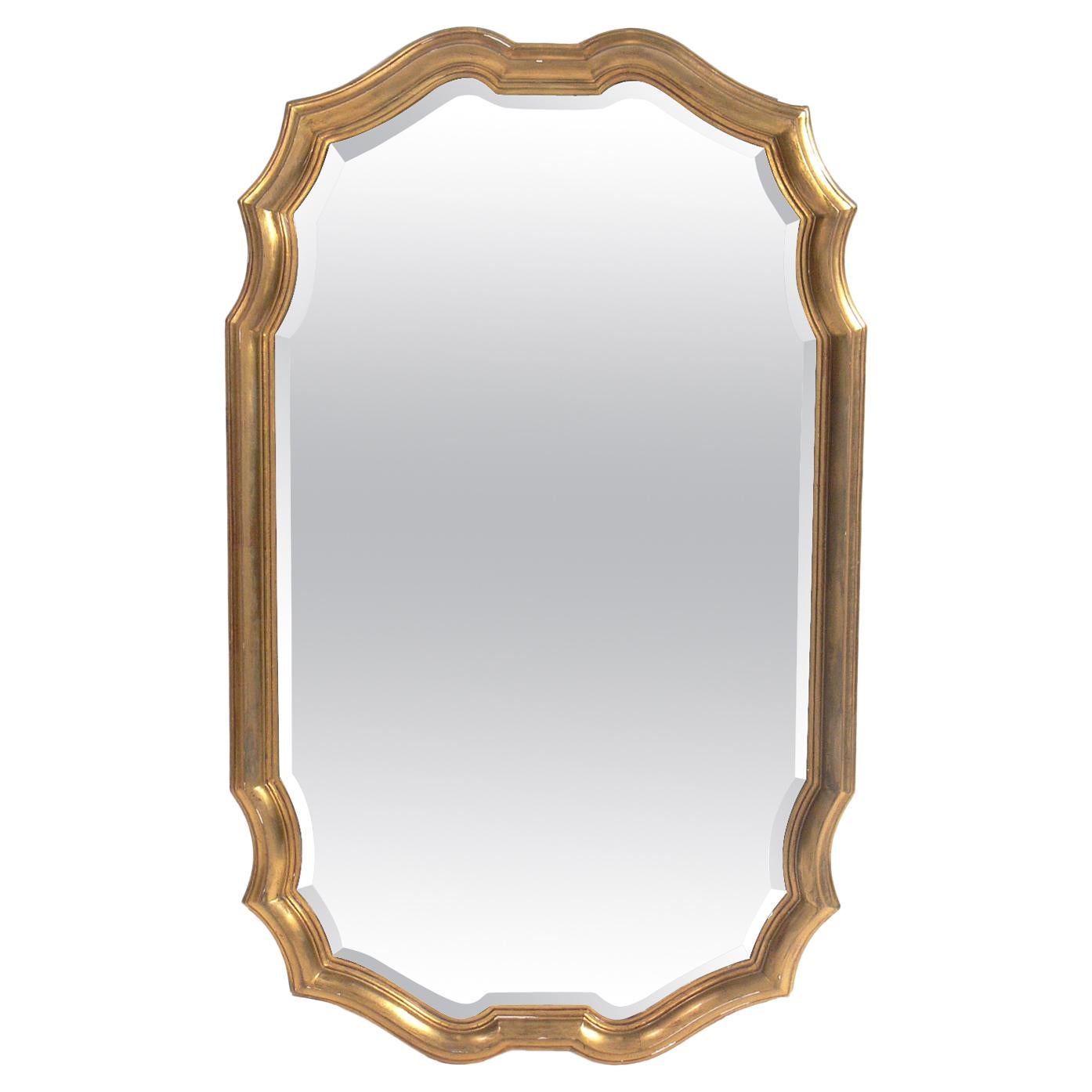 Gilt Scalloped Mirror