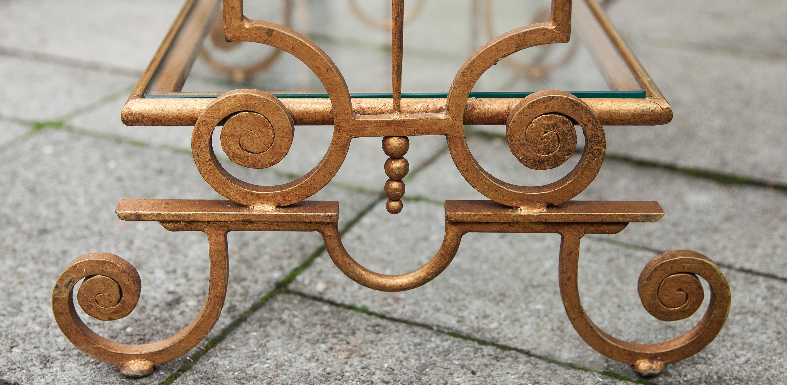 Gilt Side Tables France, 1960 For Sale 3