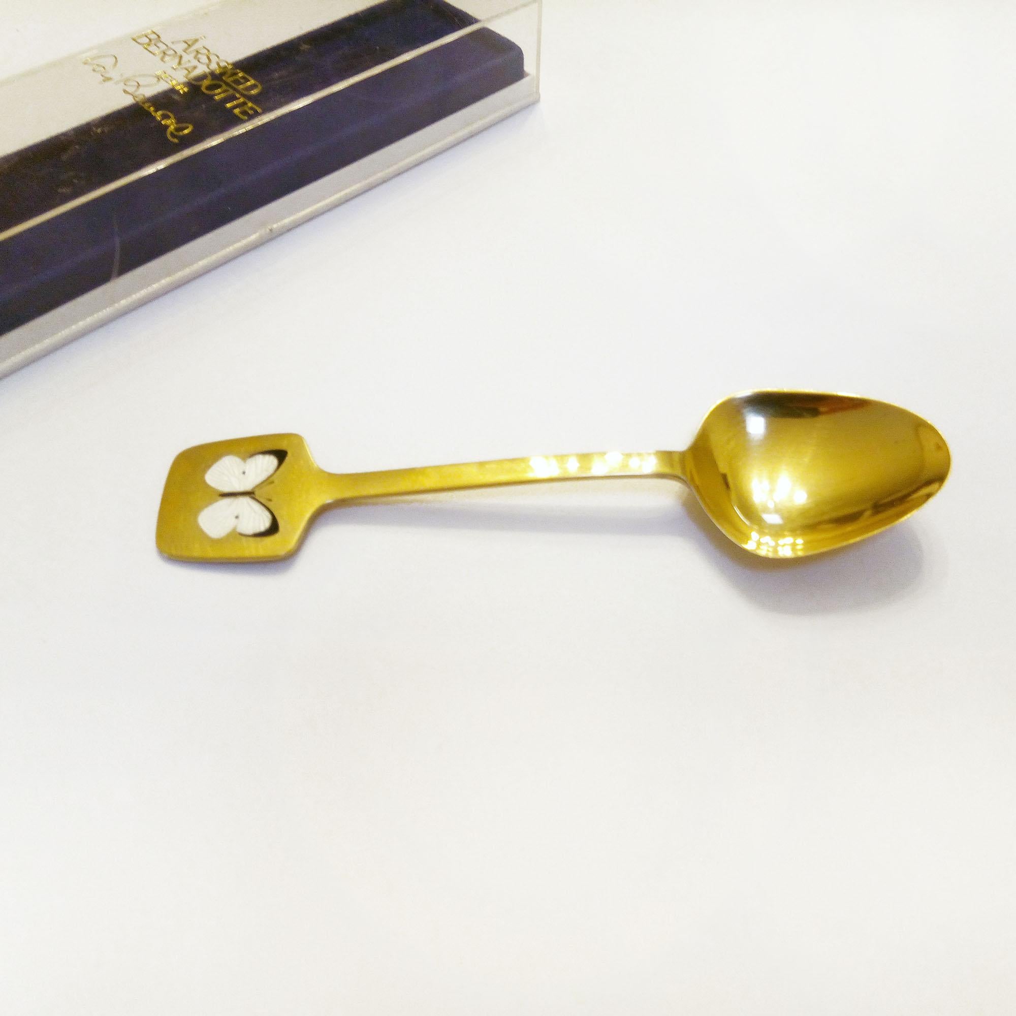 Gilt Silver Annual Spoon Design Bernadotte 1978 For Sale 4