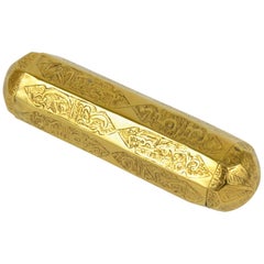 Antique Gilt Silver Koran Holder Islamic Art