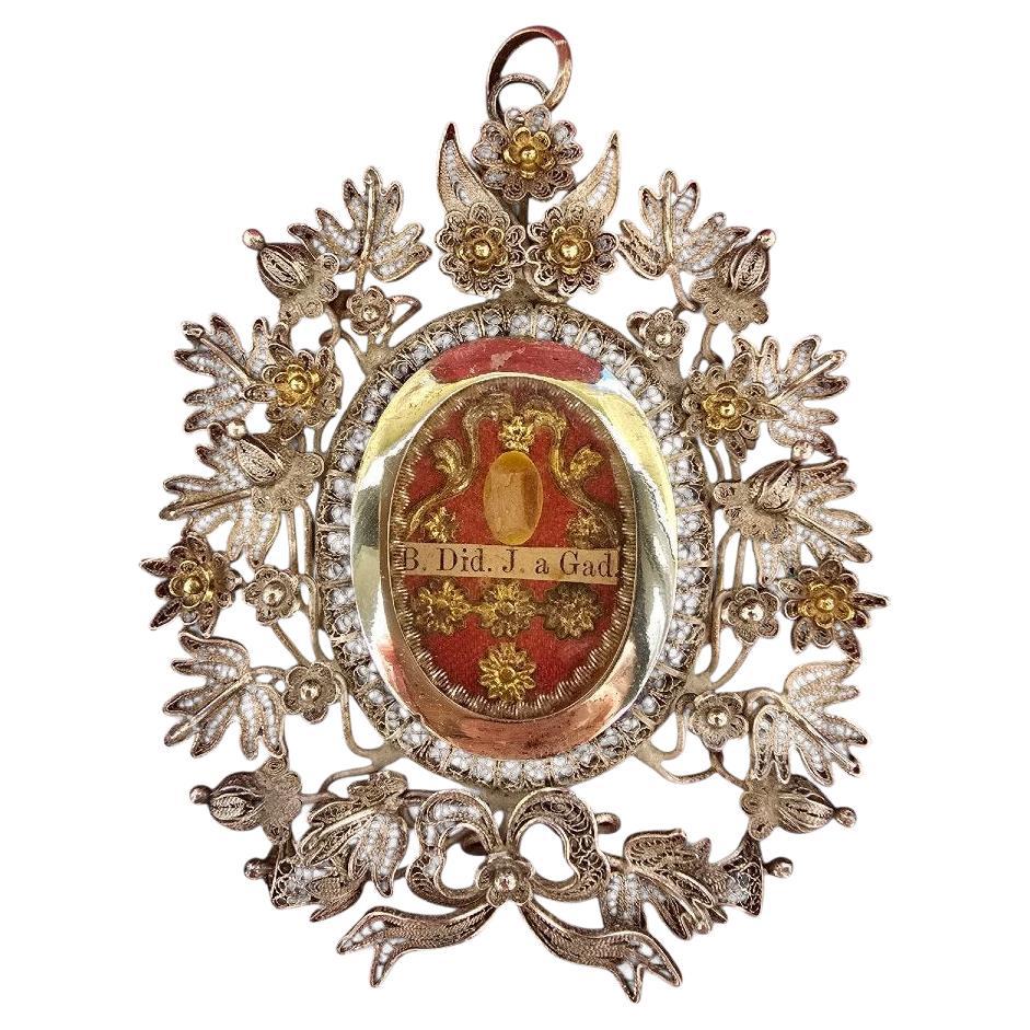 Gilt Silver Reliquary – 19th Century