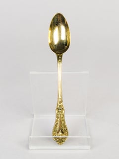 Gilt silver tea service set with its case, 19th century France.