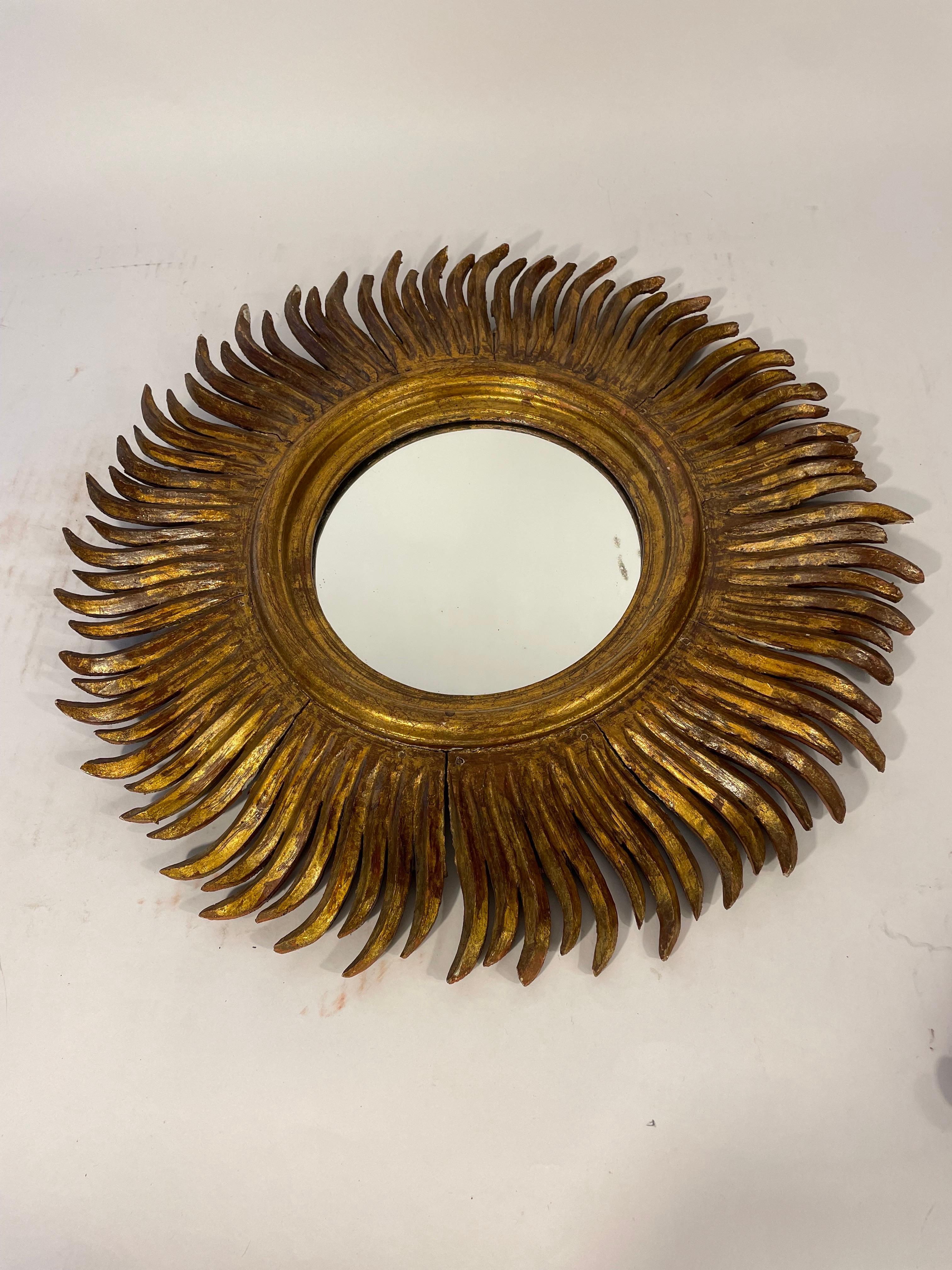 Unusual starburst mirror from Spain