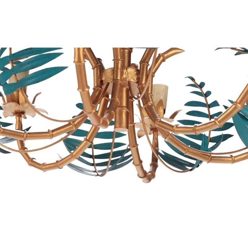 palm frond chandelier