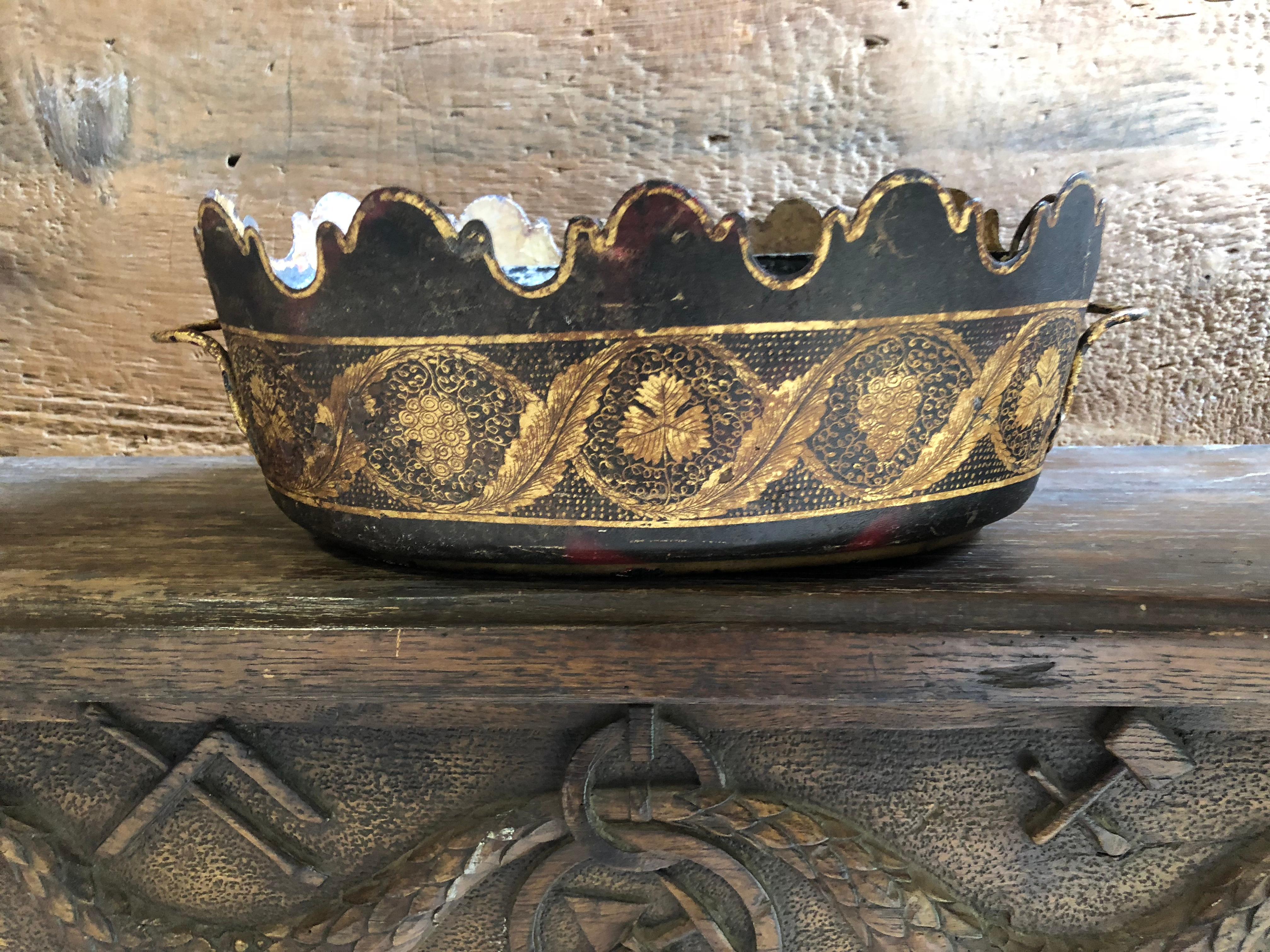 Gilt Tole Monteith, 18th Century 4