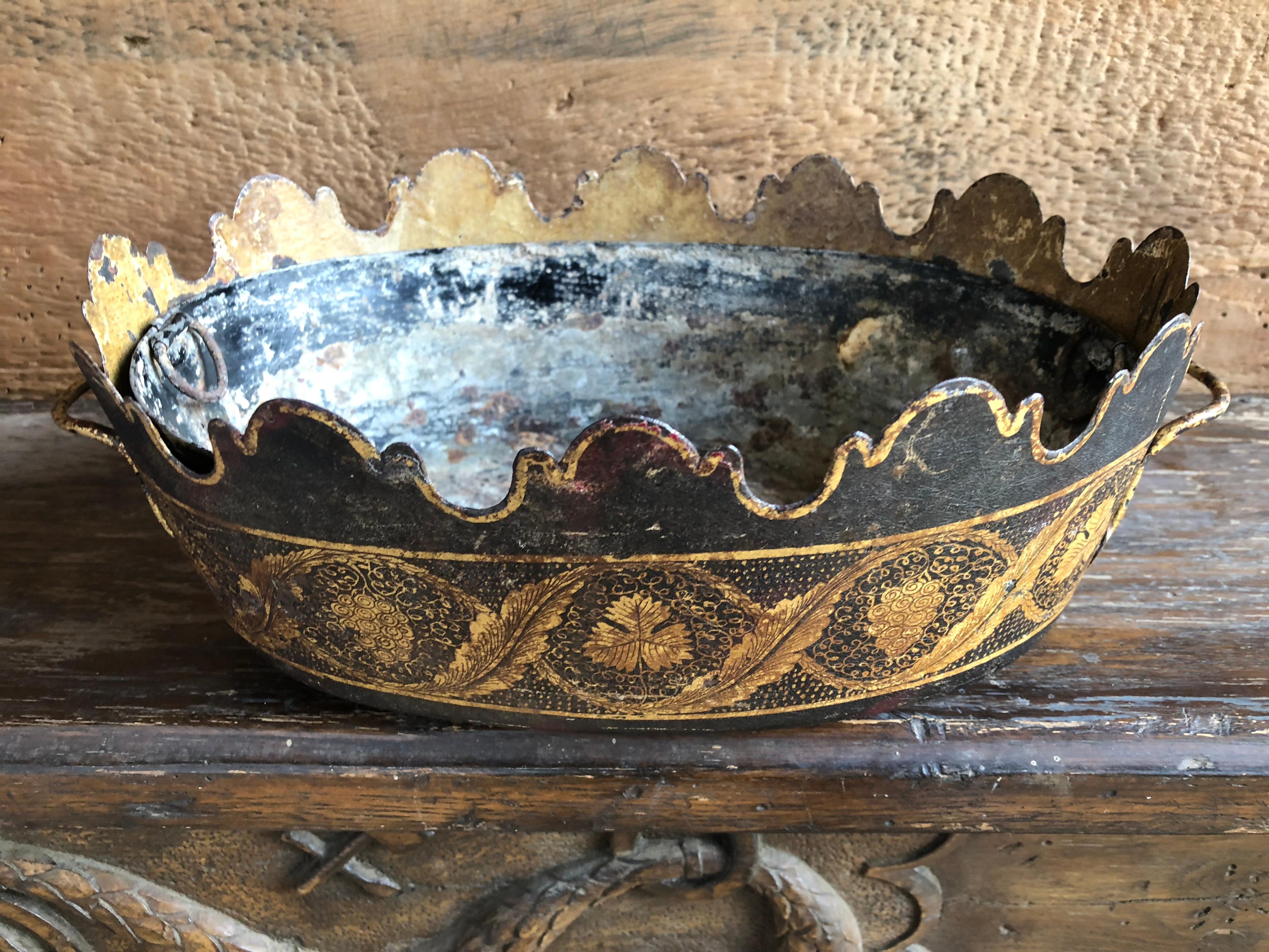 Louis XVI Gilt Tole Monteith, 18th Century
