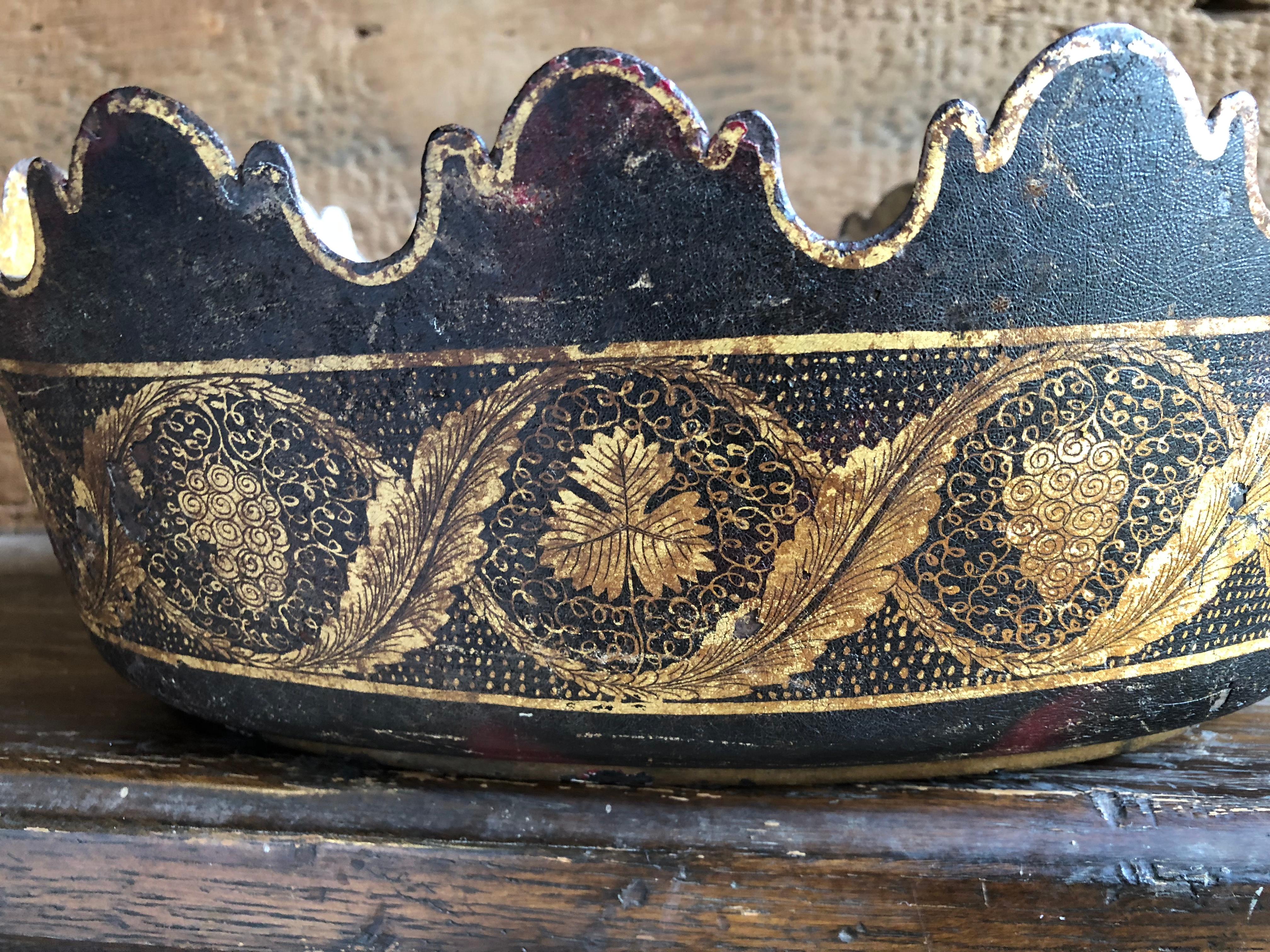 French Gilt Tole Monteith, 18th Century