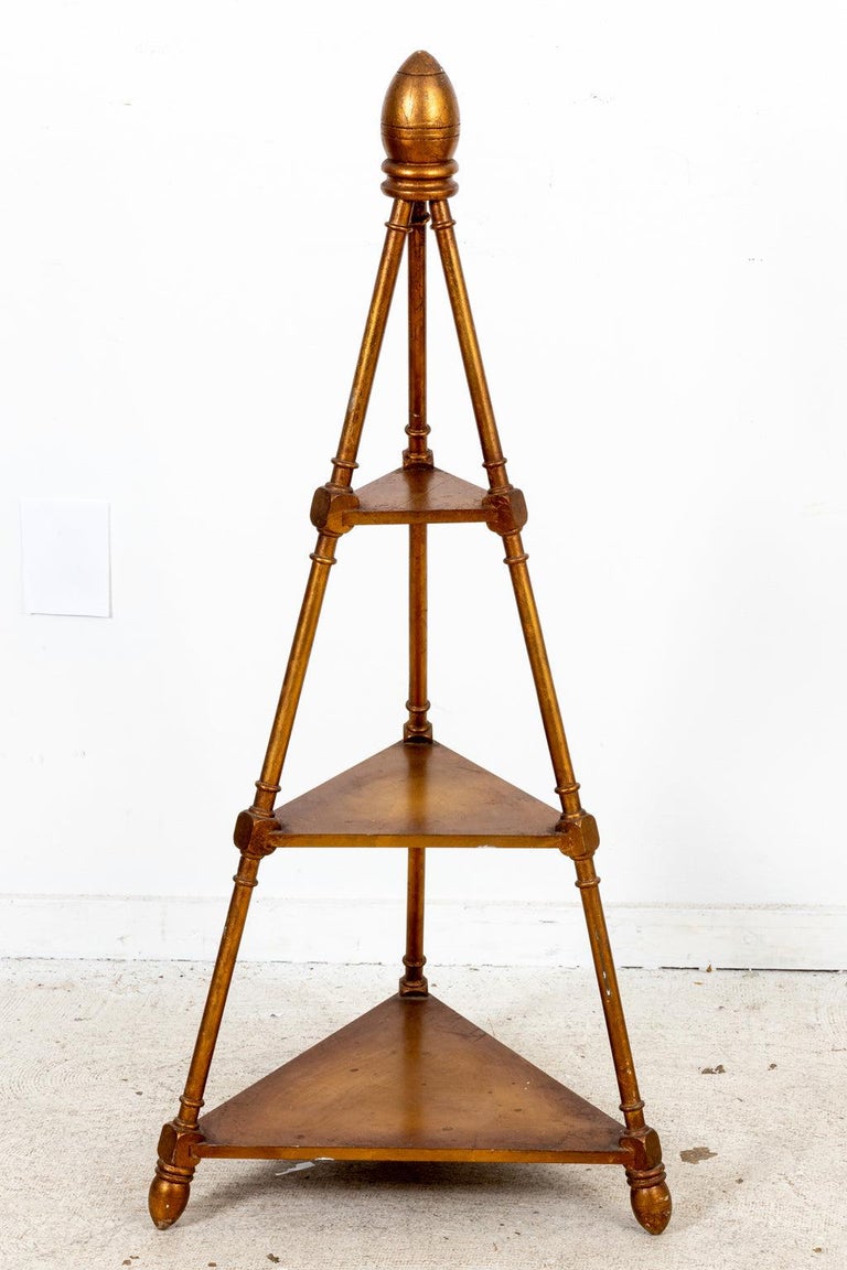 Gilt Tripod Display Stand For Sale at 1stDibs