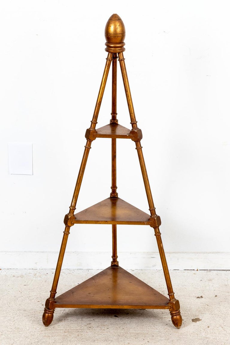 Gilt Tripod Display Stand For Sale at 1stDibs