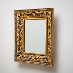 Gilt Wall Mirror with Grape Motif, Italy, 19th Century