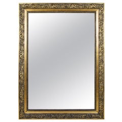 Gilt Wall Mirror with Stucco Works Late 19th Century, Austria, circa 1890