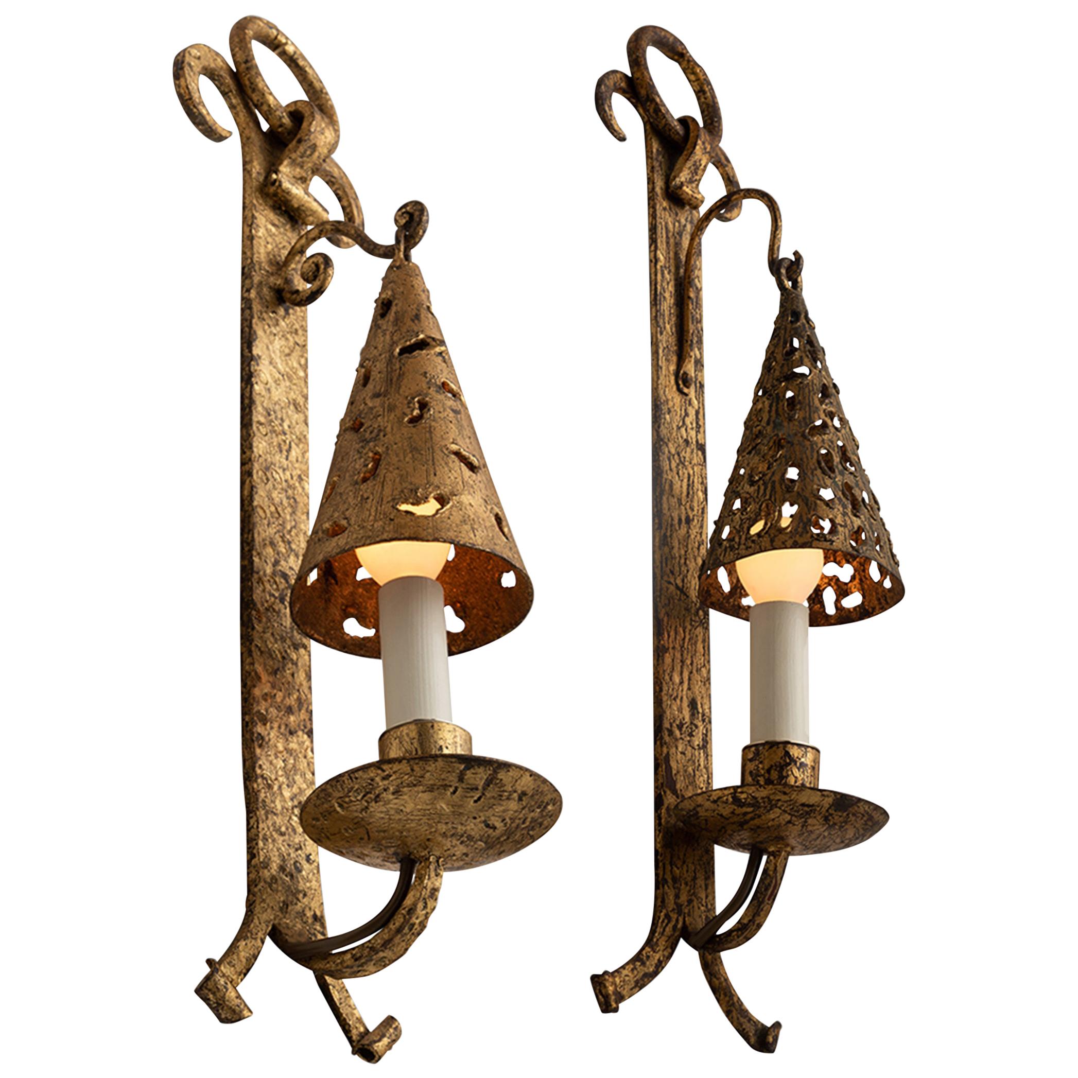 Gilt Wall Sconces