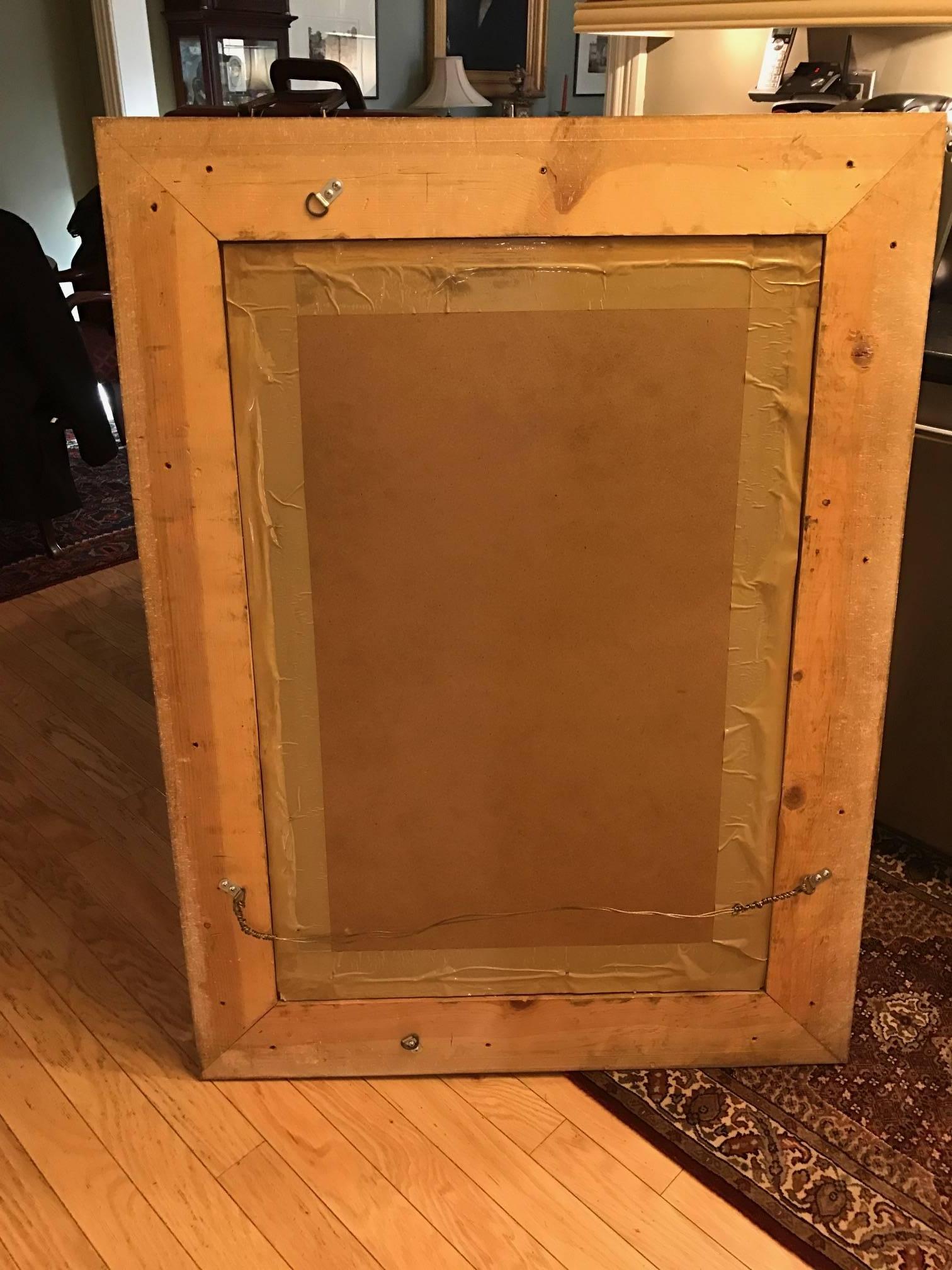 Gilt Wood and Gesso Beveled Wall Mirror 1