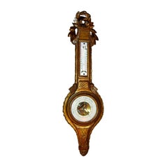 Gilt Wood Barometer