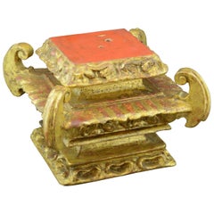Gilt Wood Base, Baroque, 17th Century
