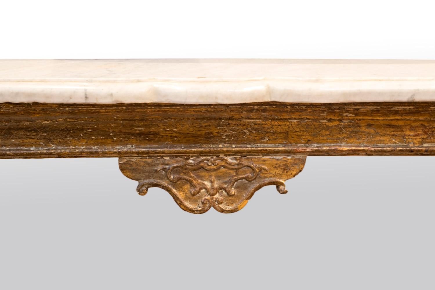 Carved Gilt Wood Chippendale Style Wall Bracket, 18th Century
