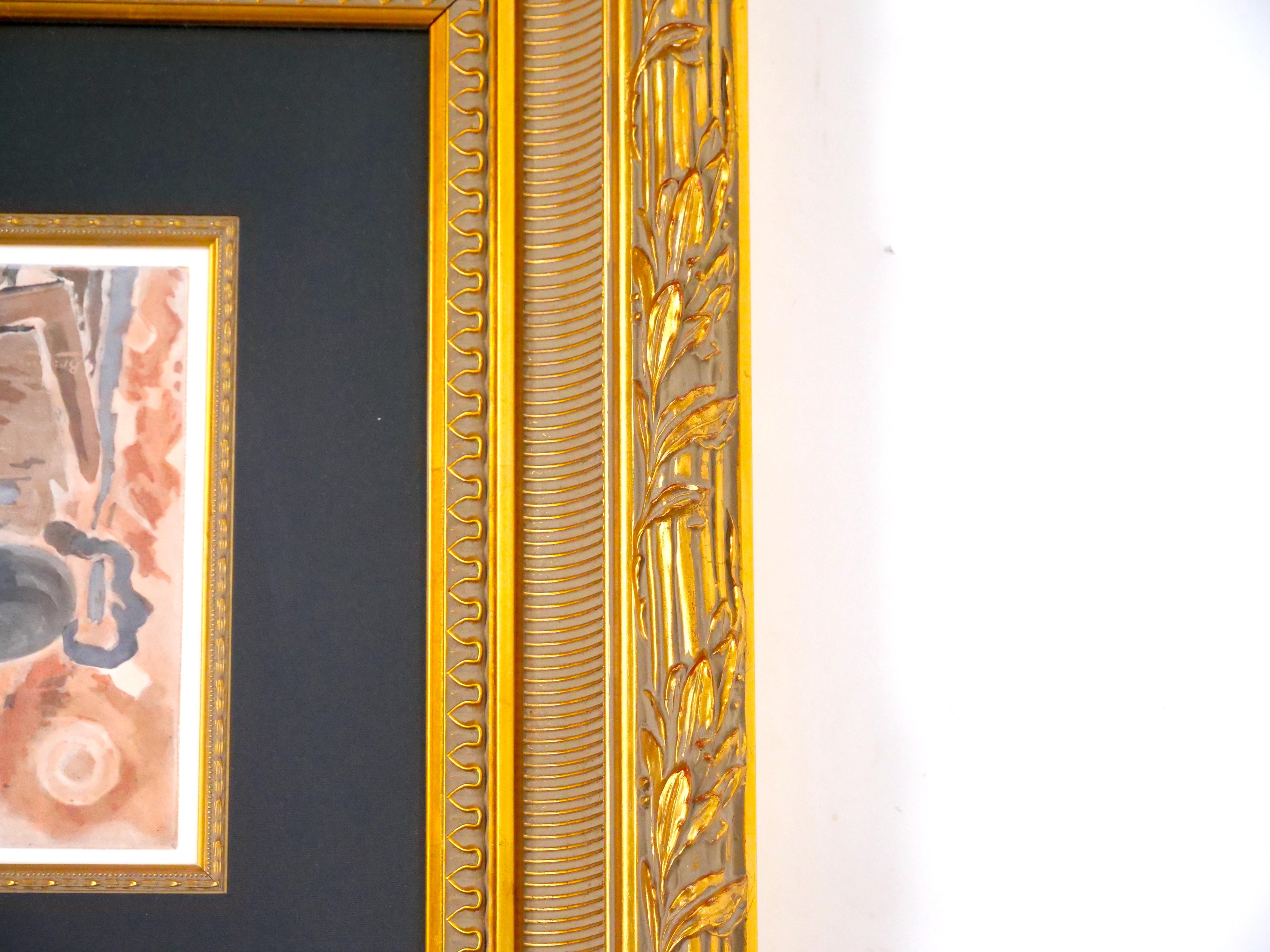 Italian Gilt Wood Frame George Braque Lithograph