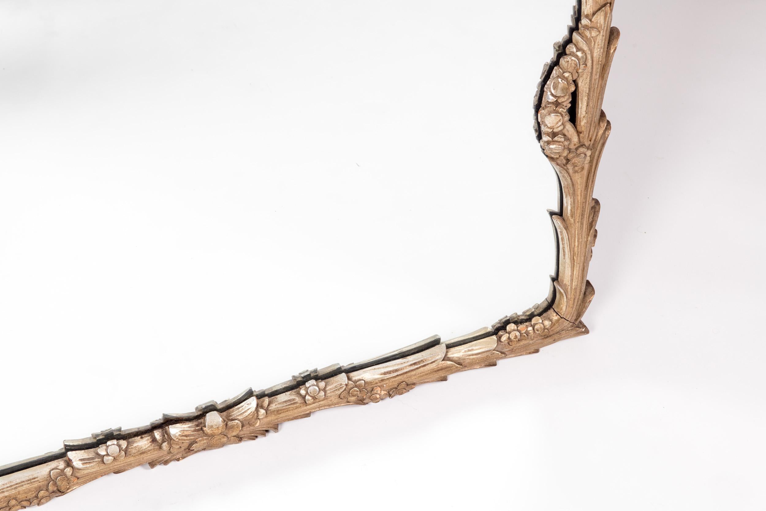 North American Giltwood Frame Mantel / Fire Place Wall Mirror 